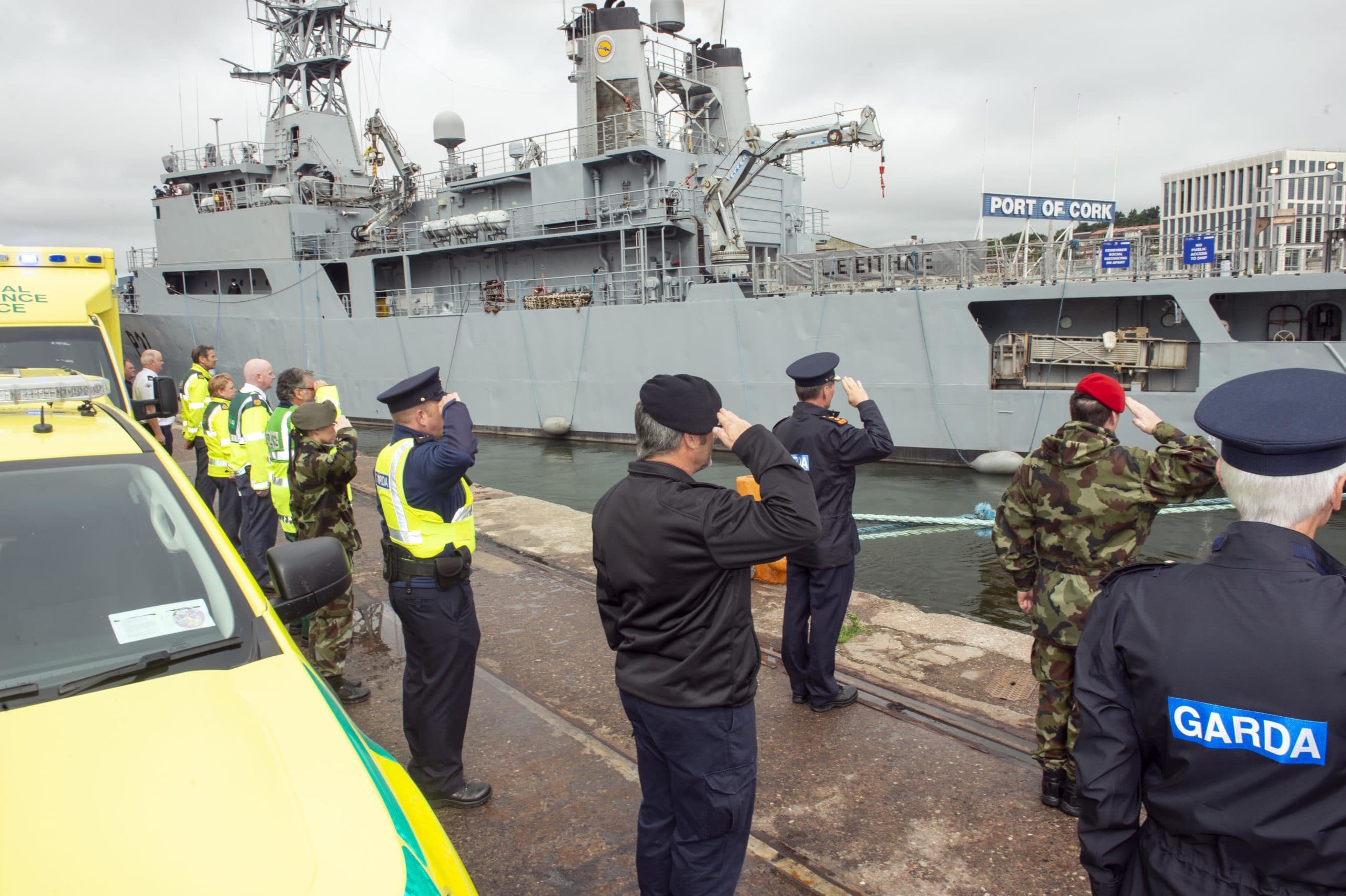 South/South West Hospital Group Bids Farewell to LÉ Eithne