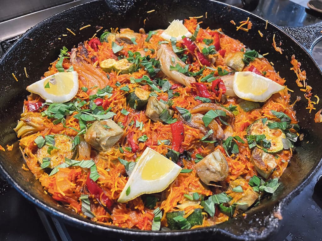 VEGAN FIDEUÁ RECIPE, Spanish Noodle Paella