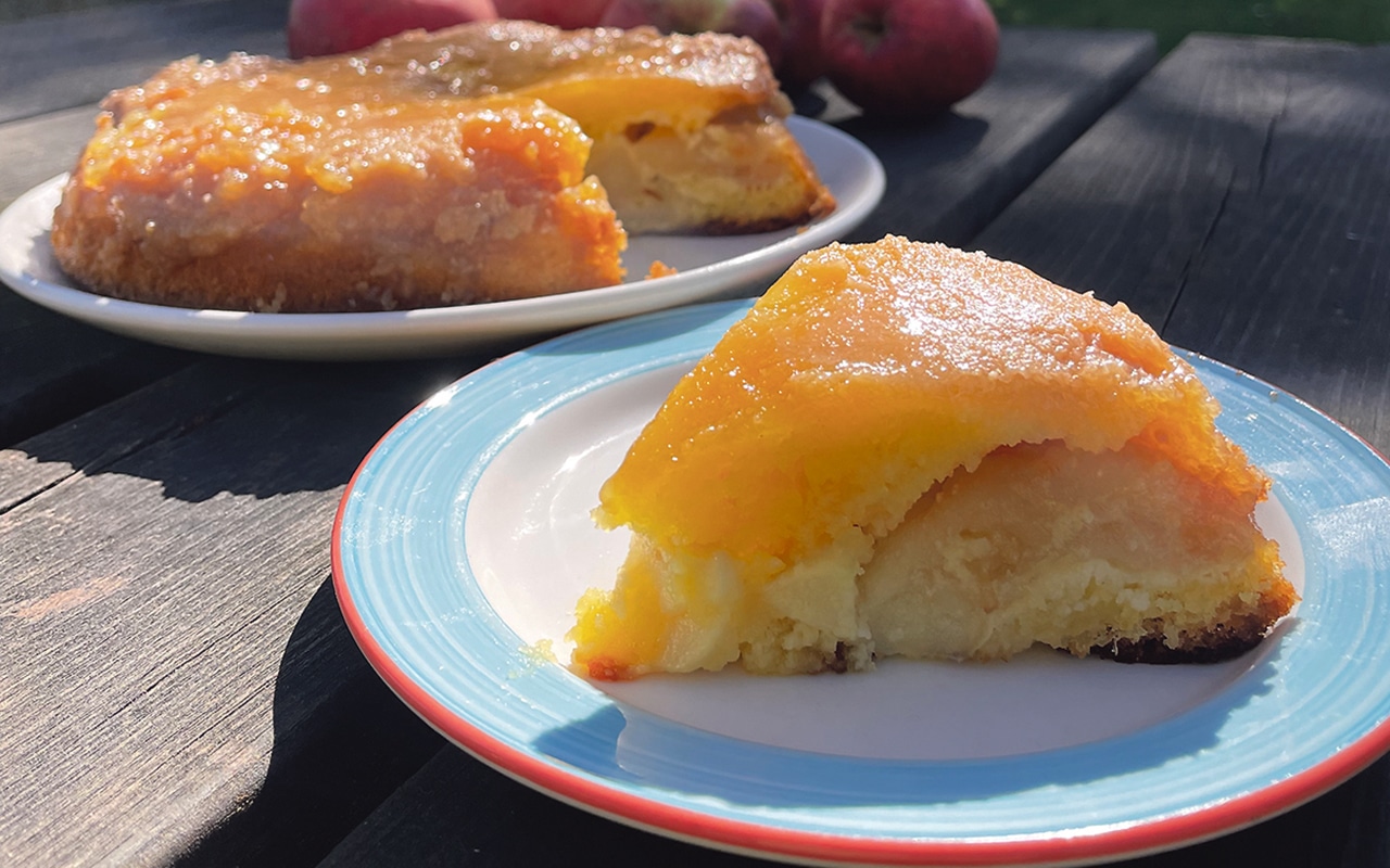 Turning apple windfalls into cake