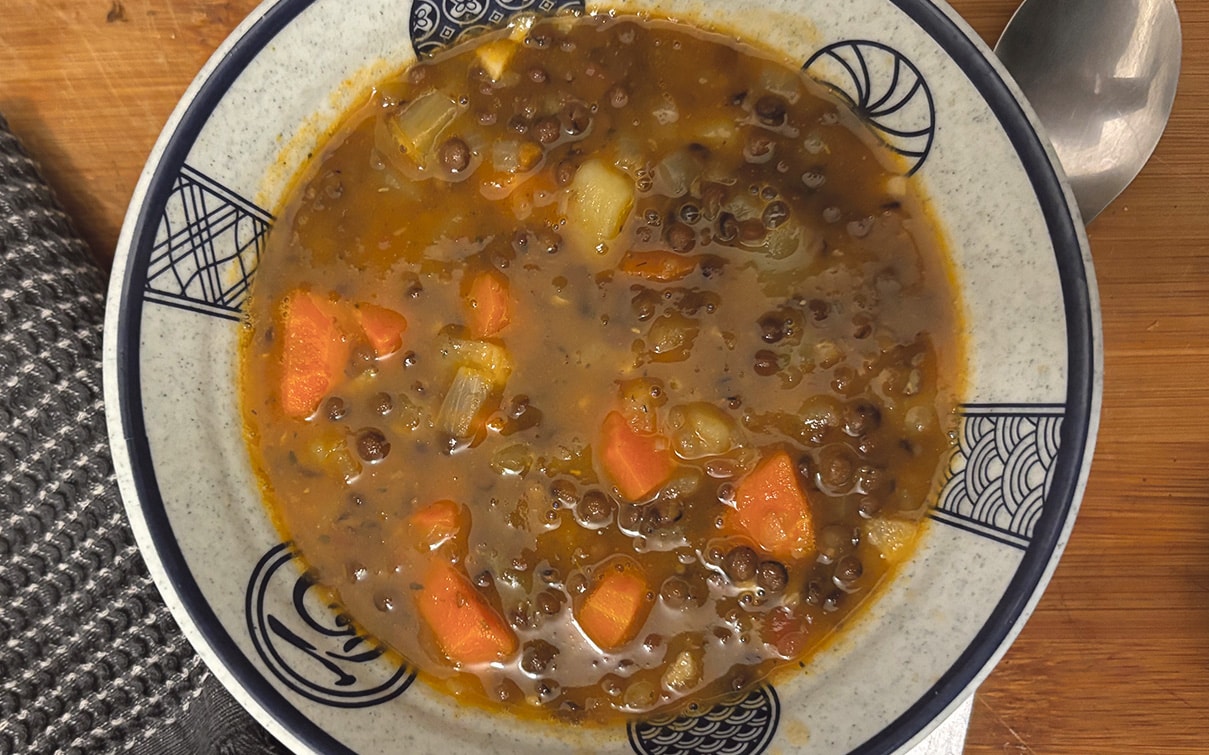 Filling the ‘hungry gap’ with a simple lentil soup